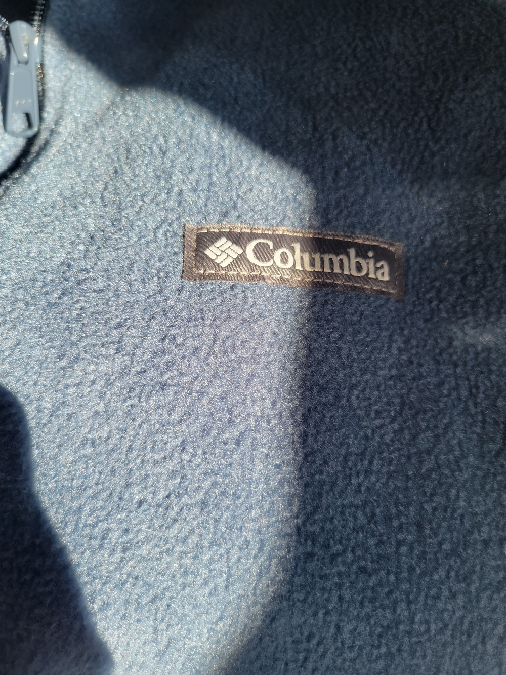 Columbia Blue Fleece Jacket - Logo Detail